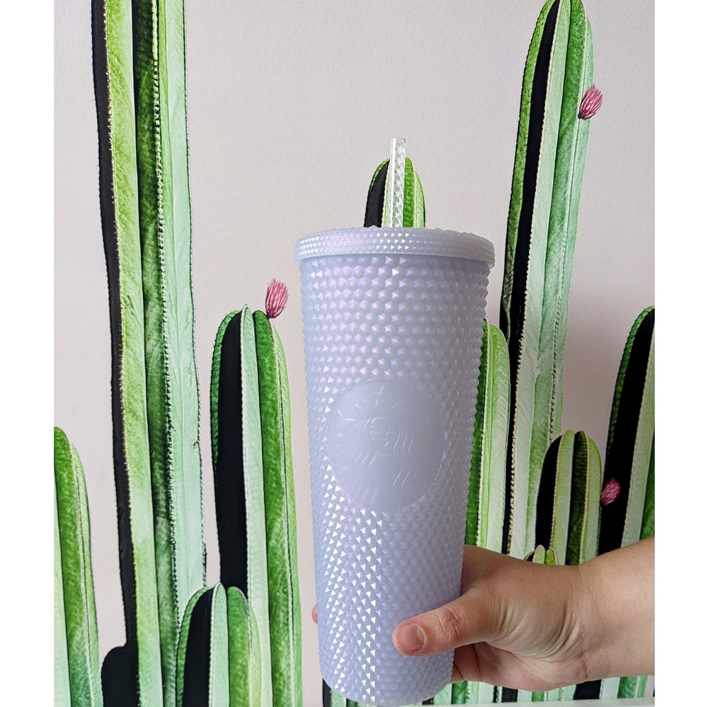 Starbucks Cold Cup Tumbler Studded Venti 2021 Iridescent Ice Bling